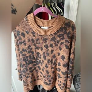 Aerie cheetah print sweater